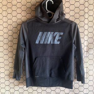 Nike branded dri-fit pullover hooded sweater kids size Medium